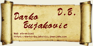 Darko Bujaković vizit kartica